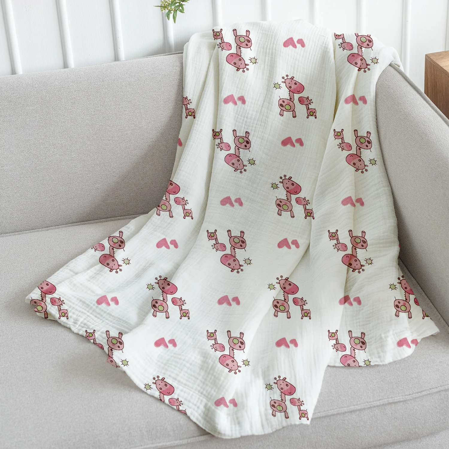 Organic Cotton Baby Muslin Cloth Swaddle | 0-12 Months | 100x100 CM | Pack of 1 - Image 9
