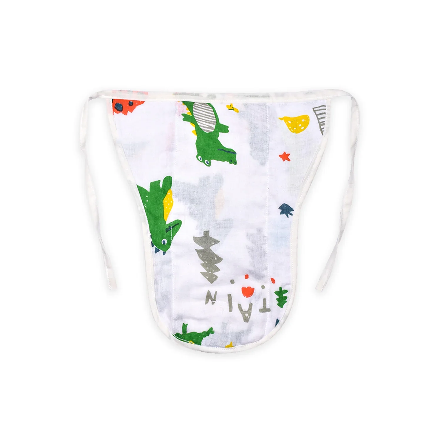 Organic Cotton Baby Muslin Nappies | Pack of 5 | Mix Design - Image 2
