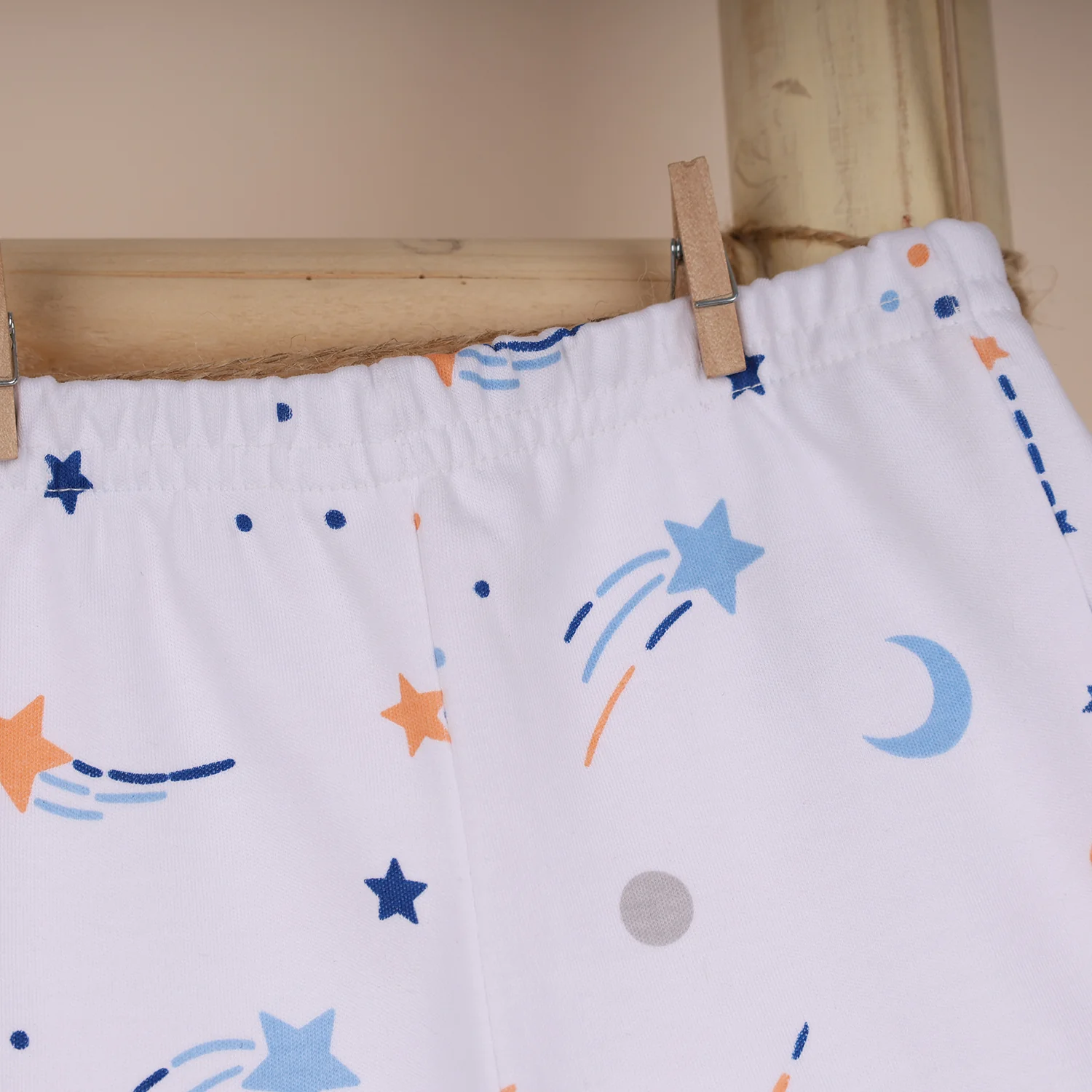 Organic Cotton Baby Pants & Pajamas Set | Galaxy & Little Hearts  | Pack of 2 - Image 3