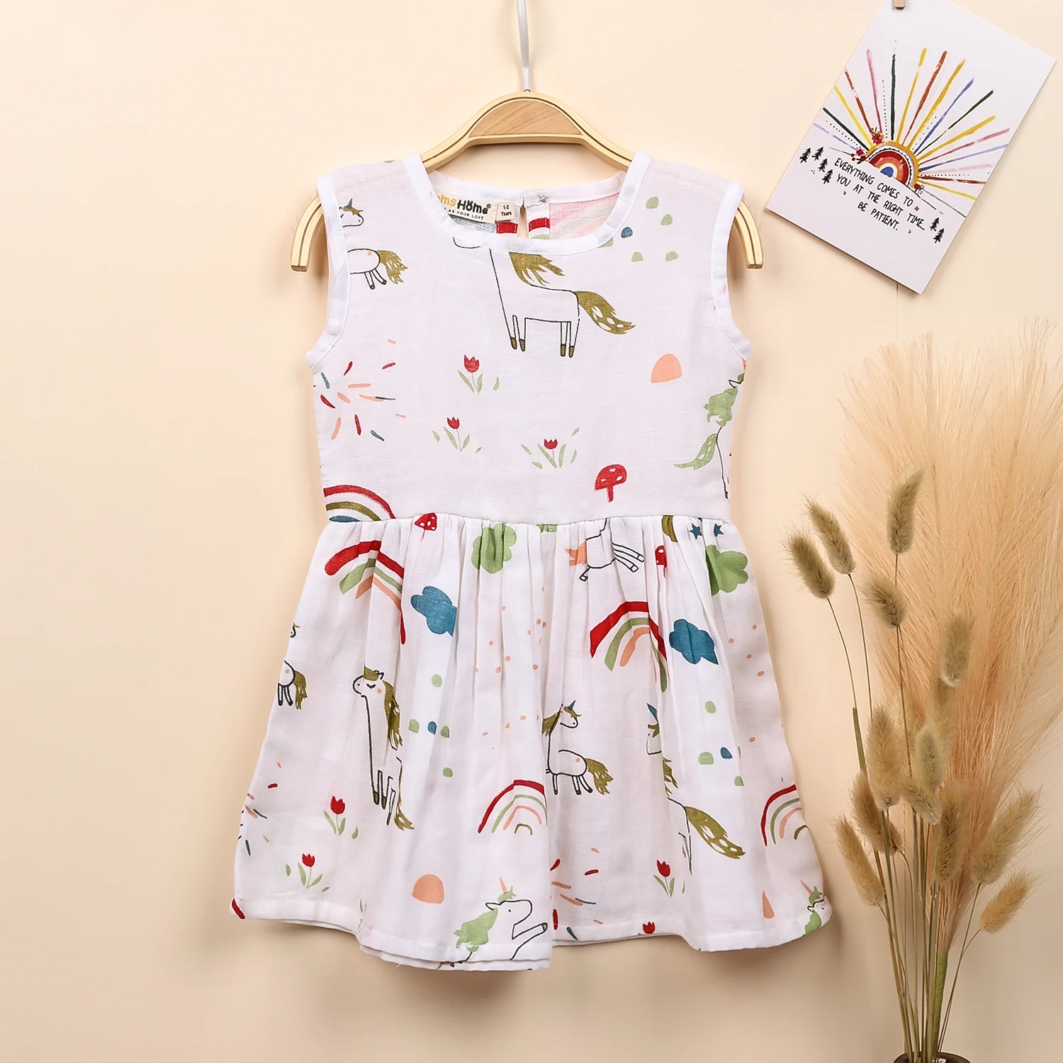 Organic Cotton Frock For Baby Girls | Toddler Baby Clothing | Pack of 1 - Image 10