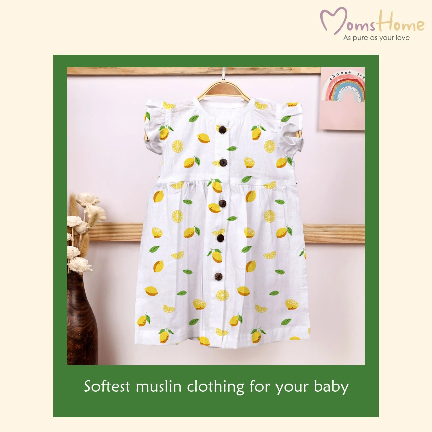 Organic Cotton Frock For Baby Girls | Toddler Baby Clothing | Pack of 1 - Image 14