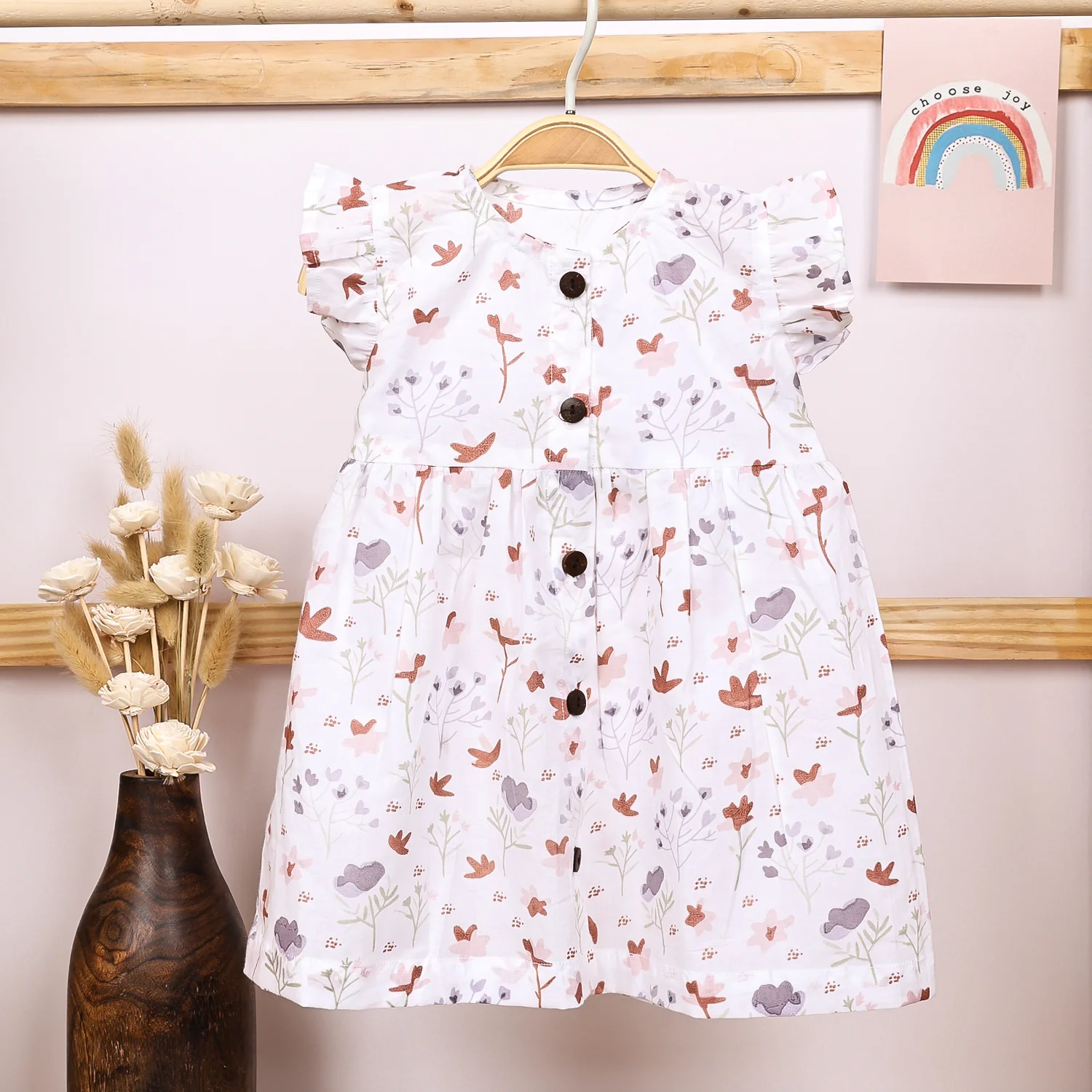 Organic Cotton Frock For Baby Girls | Toddler Baby Clothing | Pack of 1 - Image 5