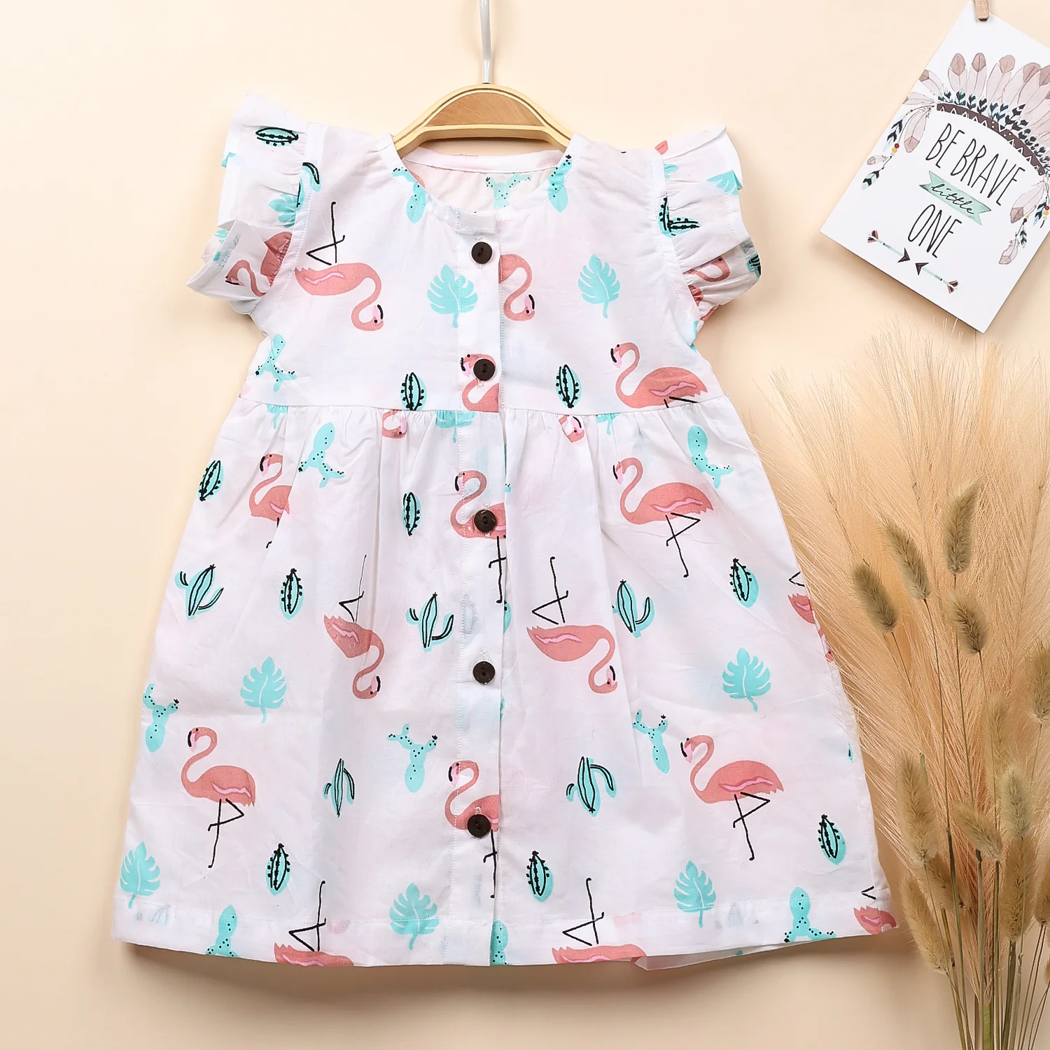 Organic Cotton Frock For Baby Girls | Toddler Baby Clothing | Pack of 1 - Image 7