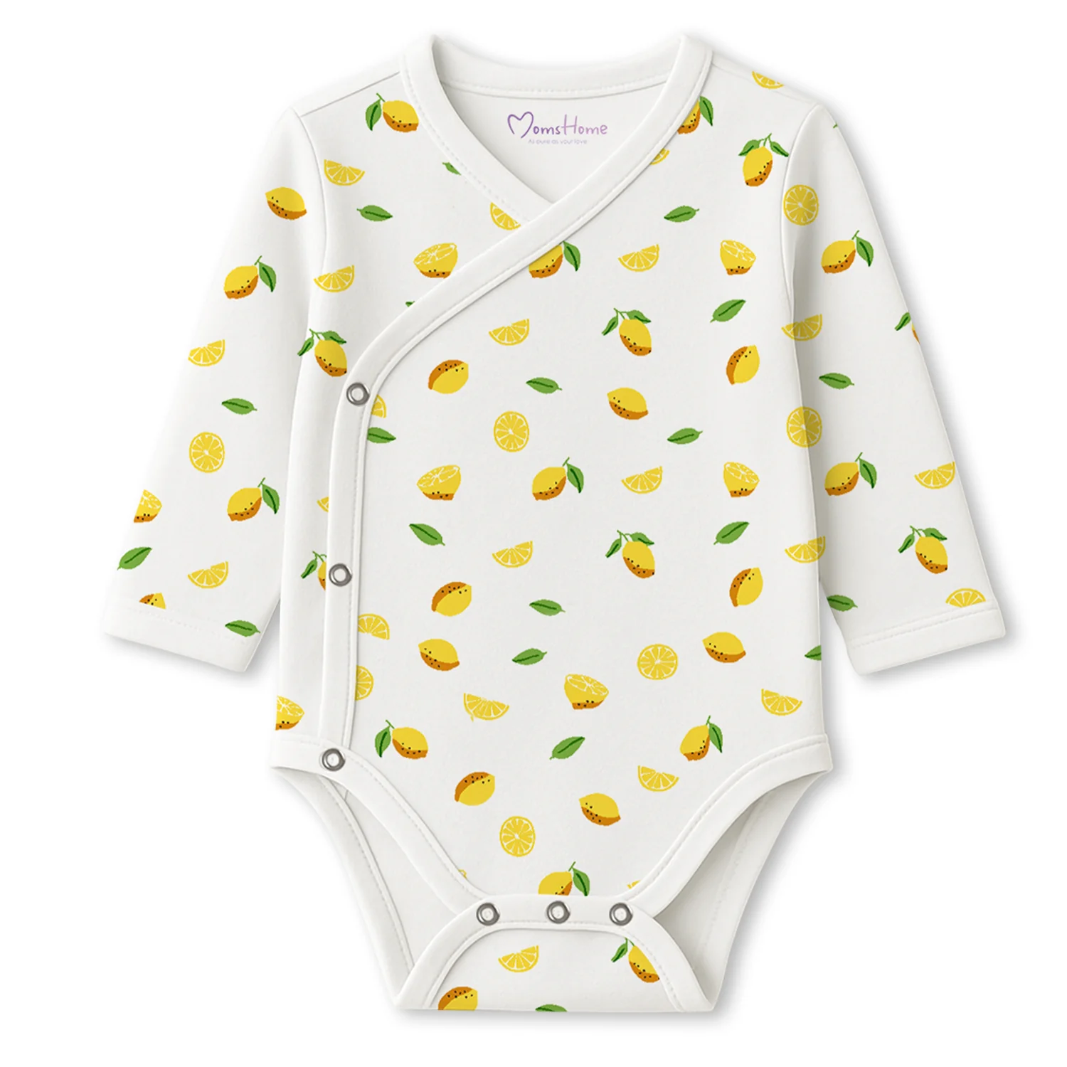 Organic Cotton Front Open Kimono Onesie For New Born Baby | 0-6 Months | Pack of 1 - Image 9
