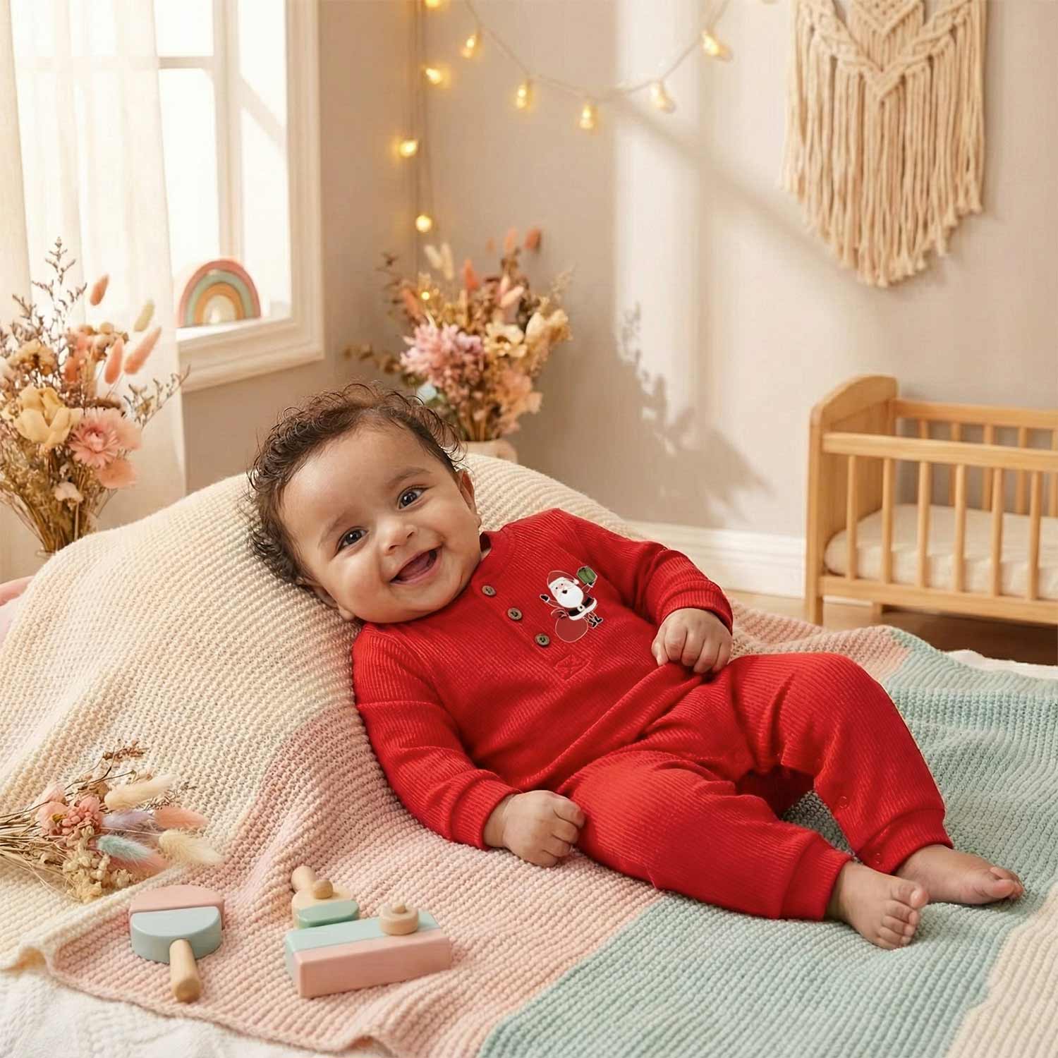 Organic Cotton Full Bodysuit / Baby Romper | Newborn Clothing | 0-3 Months | Pack of 1 - Image 2