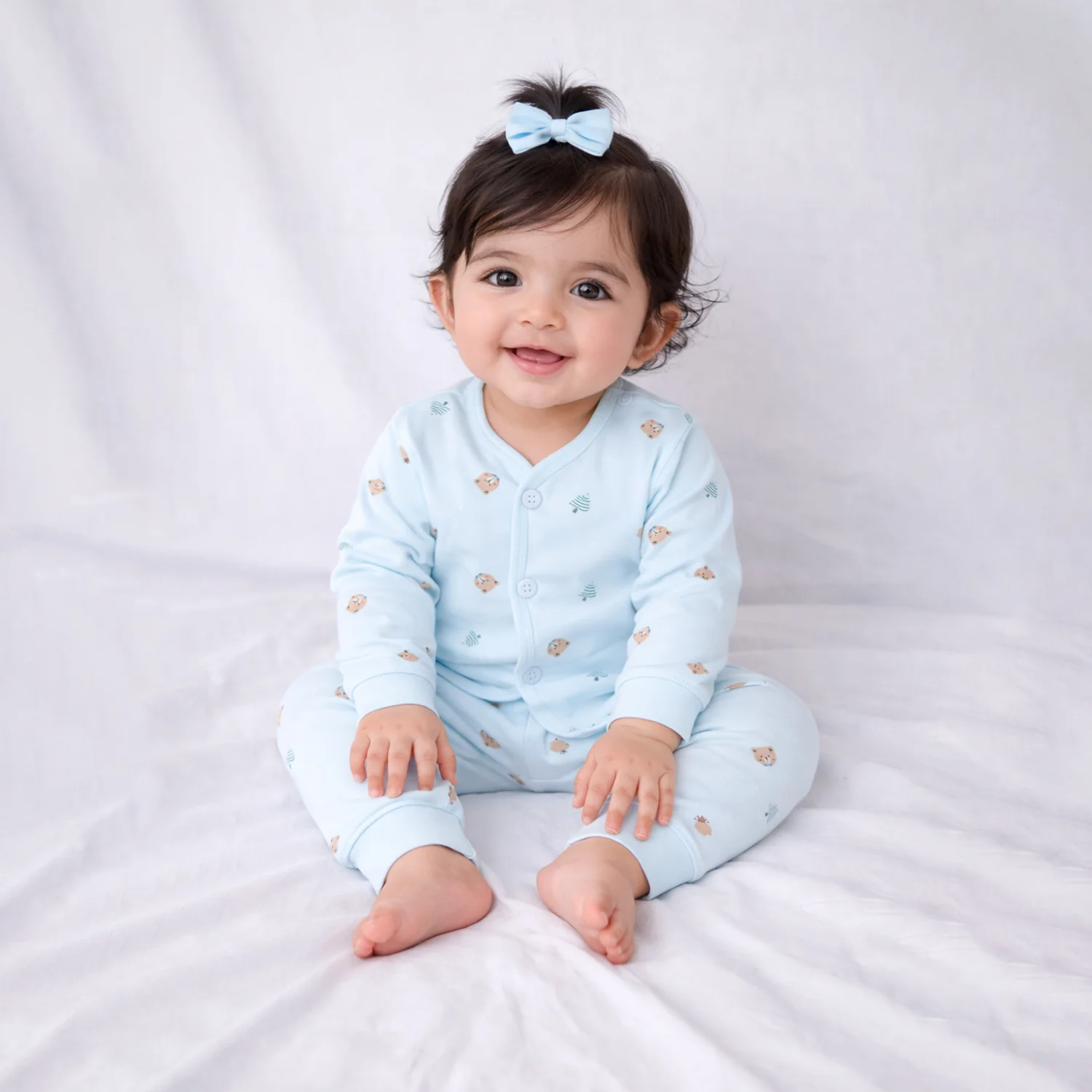Organic Cotton Full Body Romper For Baby | Dog | 0-6 Months | Pack of 1 - Image 3