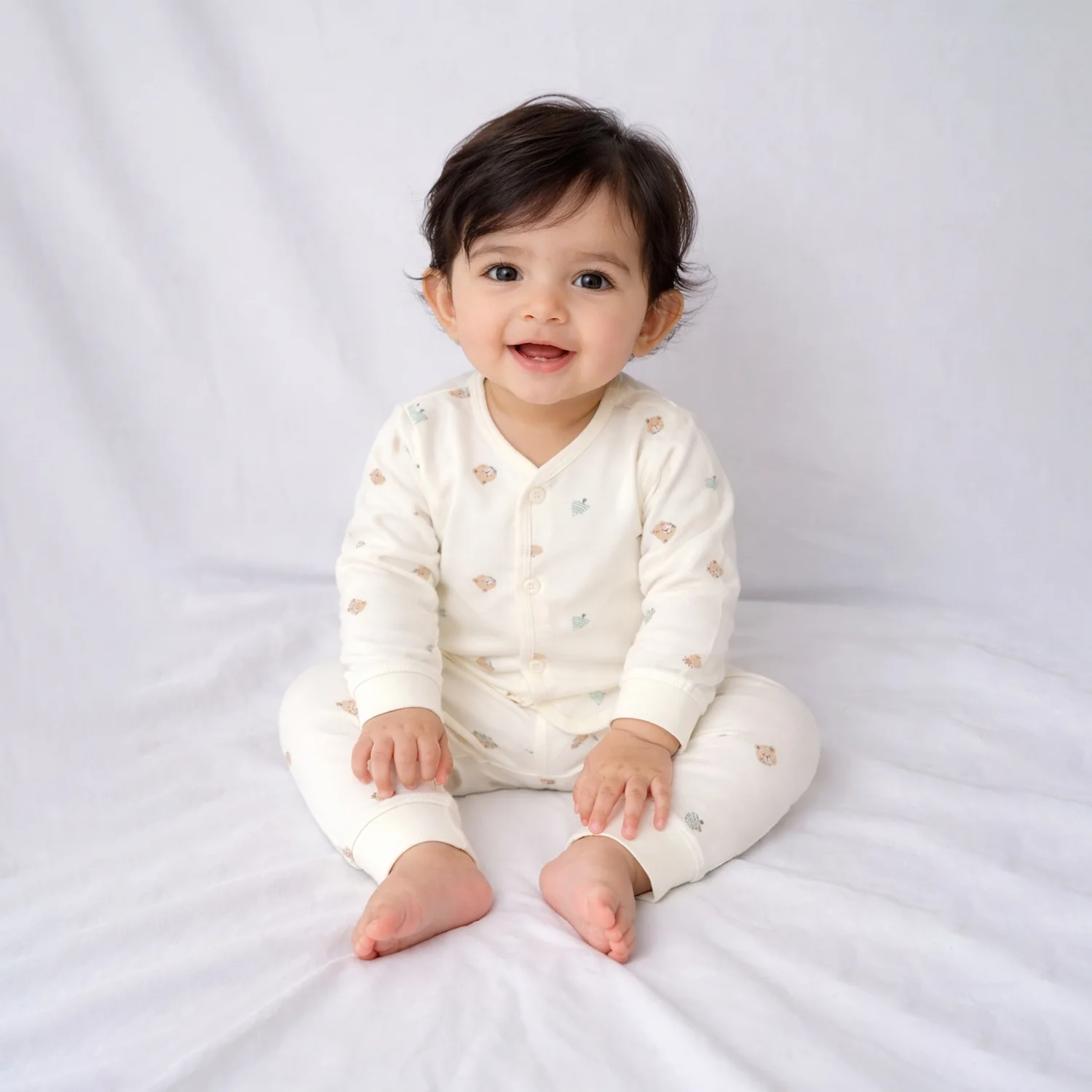 Organic Cotton Full Body Romper For Baby | Dog | 0-6 Months | Pack of 1 - Image 4