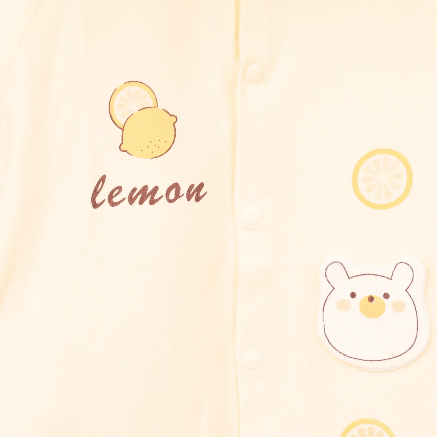 Organic Cotton Full Body Romper For Baby | New Lemon | Pack of 1 - Image 10