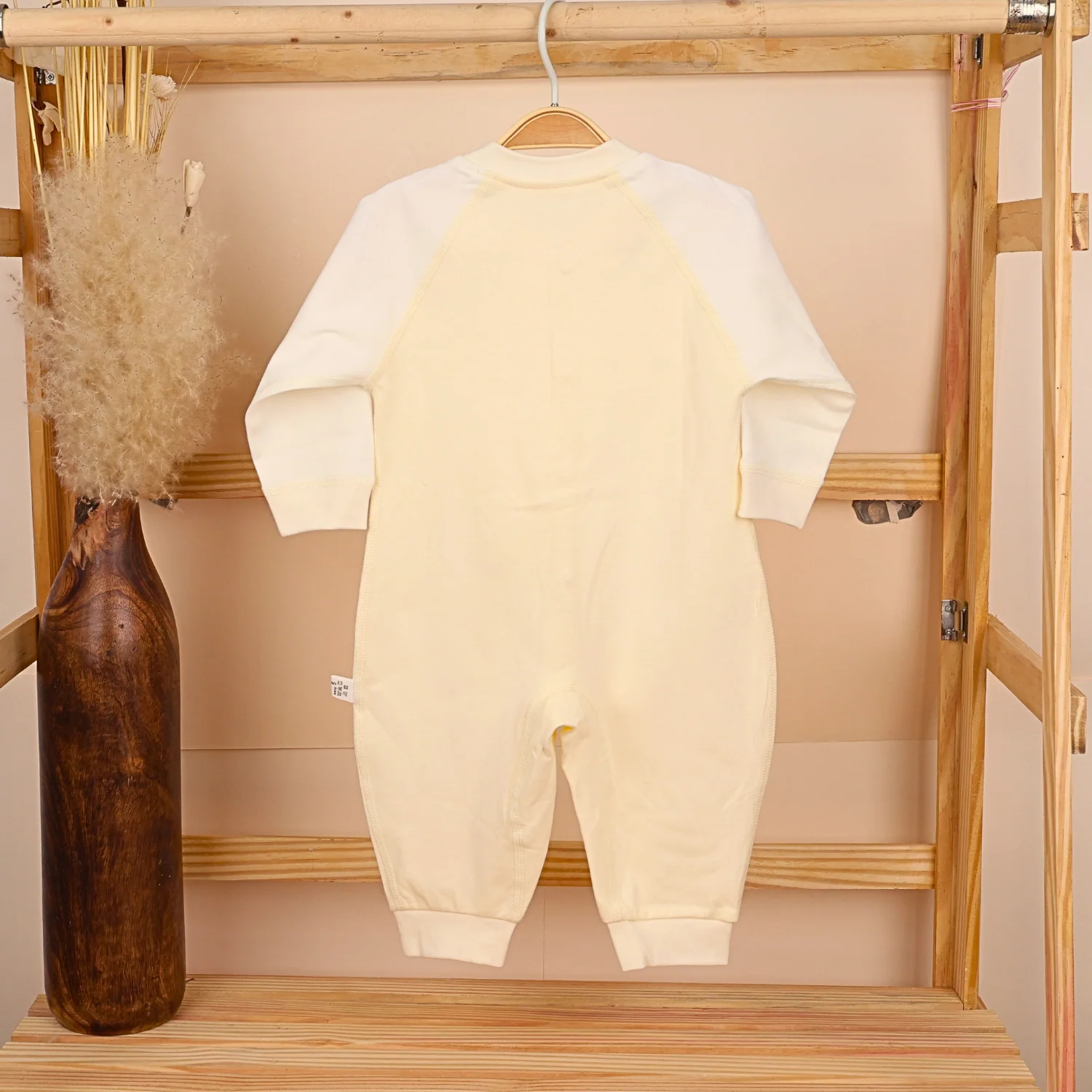 Organic Cotton Full Body Romper For Baby | New Lemon | Pack of 1 - Image 5