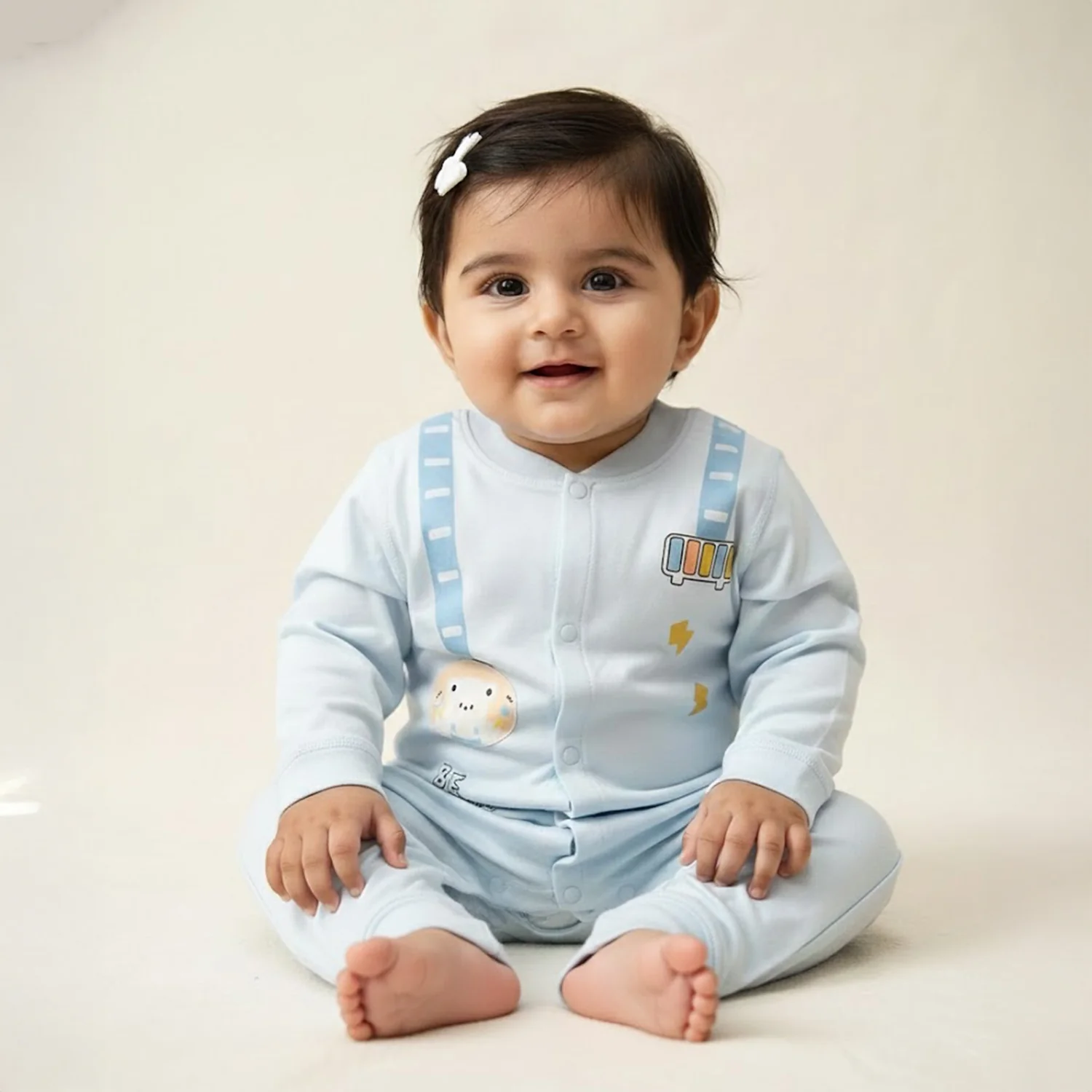 Organic Cotton Full Body Romper For Baby | 6-18 Months | Pack of 1 - Image 4