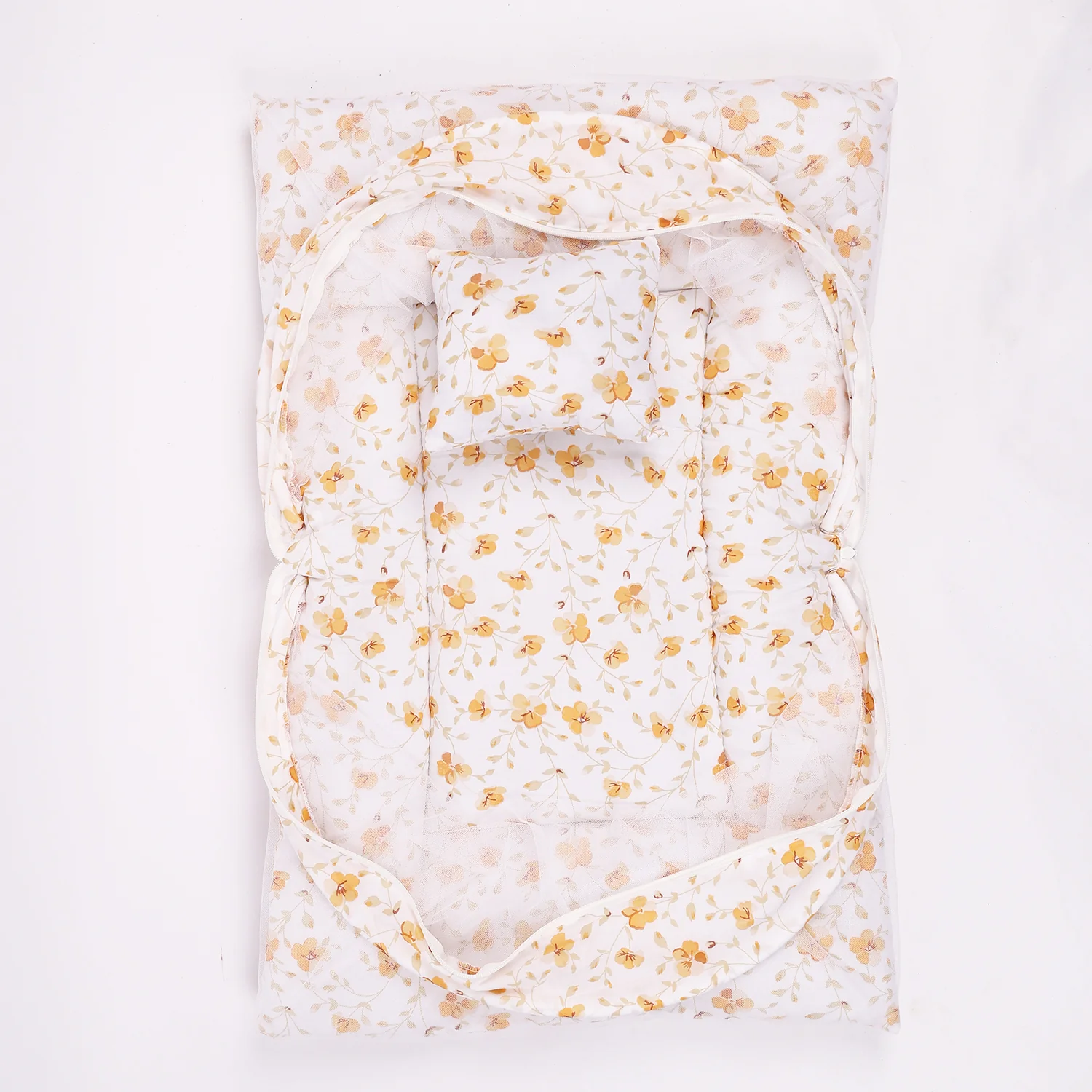 Organic Cotton Muslin Foldable Mosquito Net Bedding | Bloom - Image 3