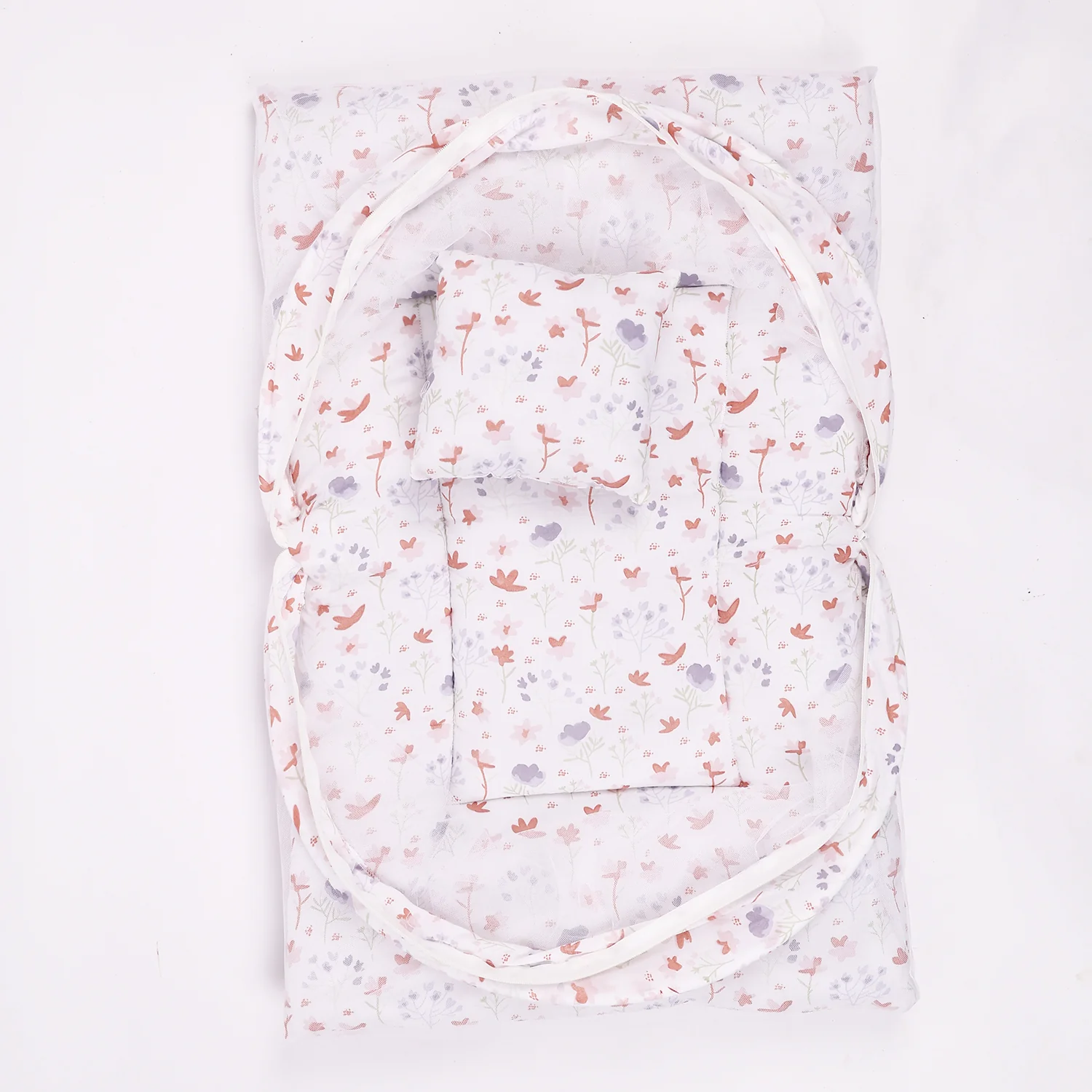 Organic Cotton Muslin Foldable Mosquito Net Bedding | Blossom - Image 3
