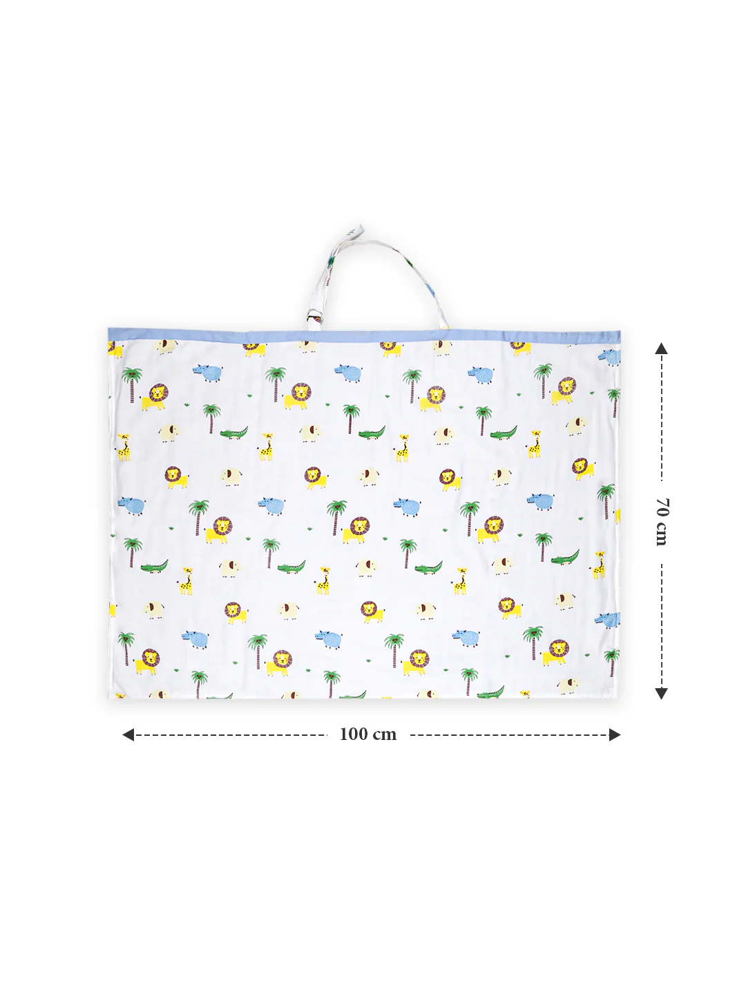 Organic Cotton Muslin Nursing Cover For Breastfeeding Feeding Apron - Lion |100x70 Cm |Pack of 1 | - Image 5