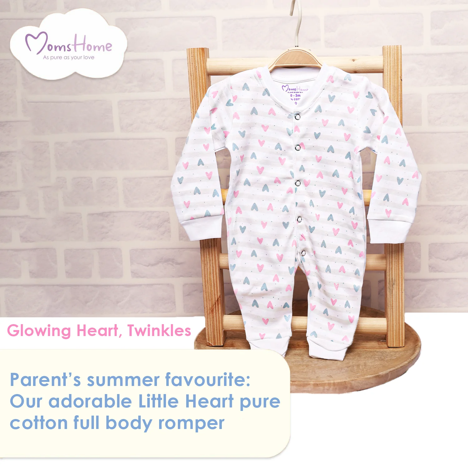 Organic Cotton New Born Baby Full Body Romper | New Born Baby Clothing | Bunny | 3-12 Months | Pack of 1 - Image 10