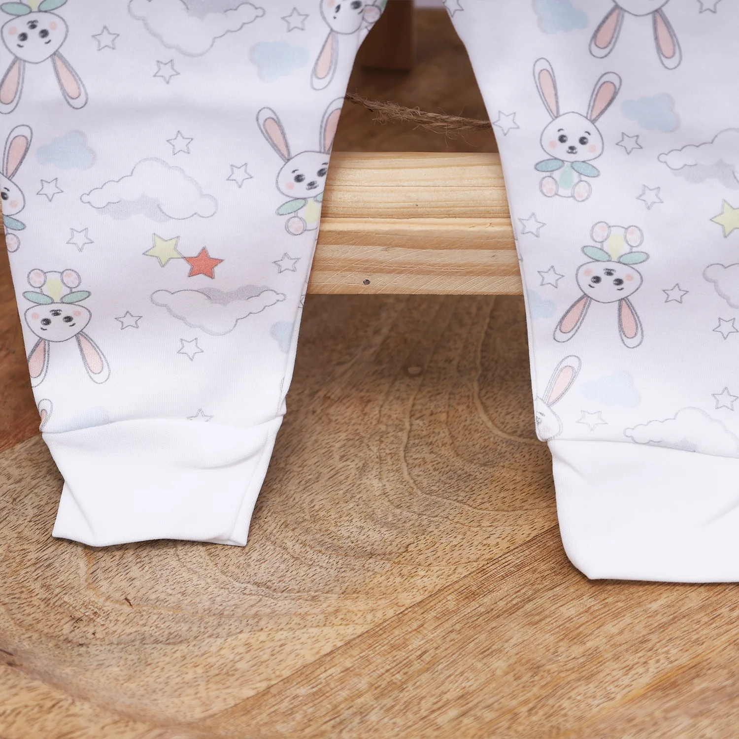 Organic Cotton New Born Baby Full Body Romper | New Born Baby Clothing | Bunny | 3-12 Months | Pack of 1 - Image 7