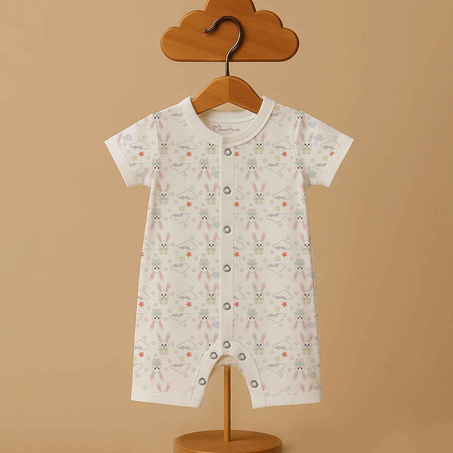 Organic Cotton New Born Baby Jumpsuit | Baby Romper | New Born Baby Clothing | 3-12 Months | Pack of 1 - Image 3