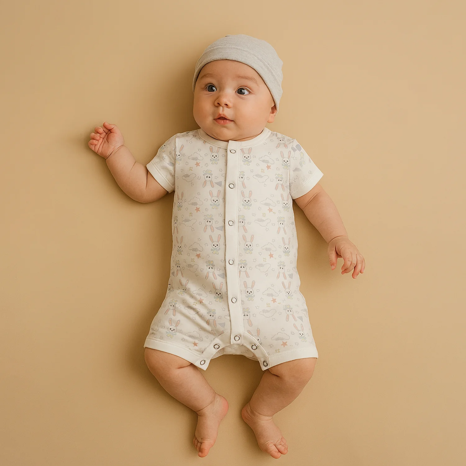 Organic Cotton New Born Baby Jumpsuit | Baby Romper | New Born Baby Clothing | 3-12 Months | Pack of 1 - Image 6