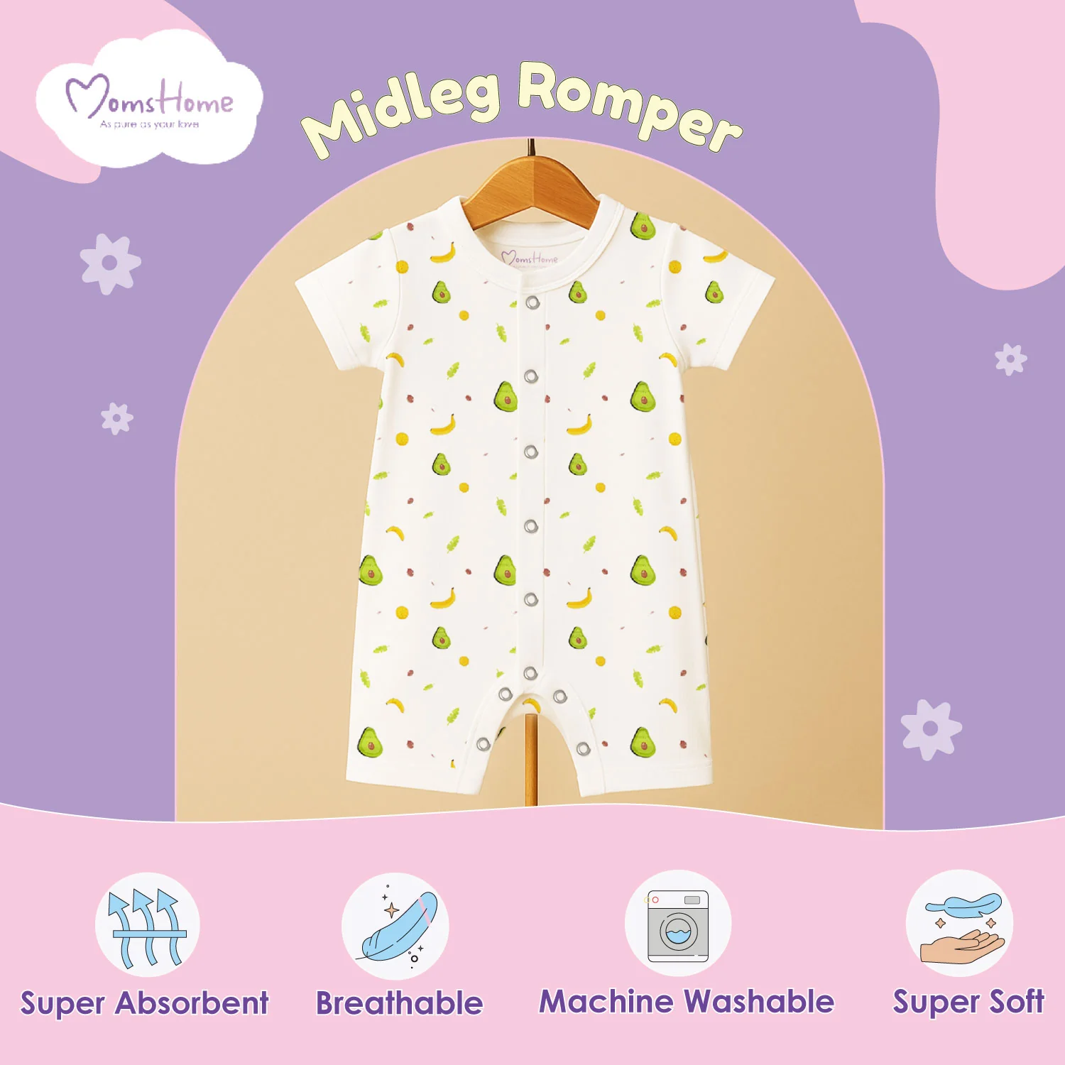 Organic Cotton New Born Baby Jumpsuit | Baby Romper | New Born Baby Clothing | 3-12 Months | Pack of 1 - Image 8