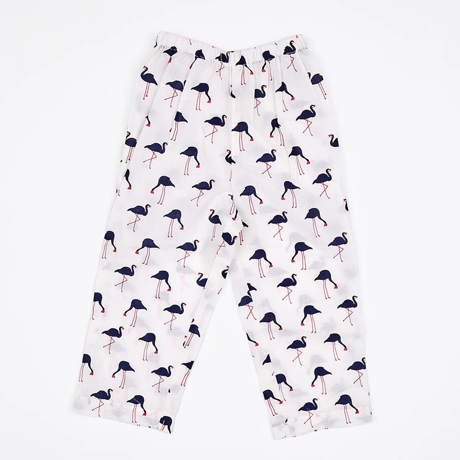 Organic Cotton Unisex Kids Pajama Set Combo | Night Suit | Sleepwear | Blue  Flamingo - Image 9