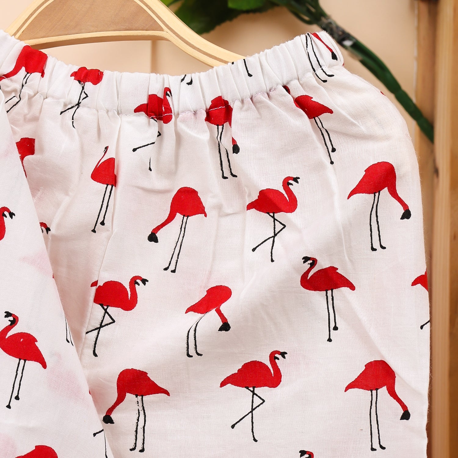 Organic Cotton Unisex Kids Pajama Set Combo | Night Suit | Sleepwear | Red Flamingo - Image 11