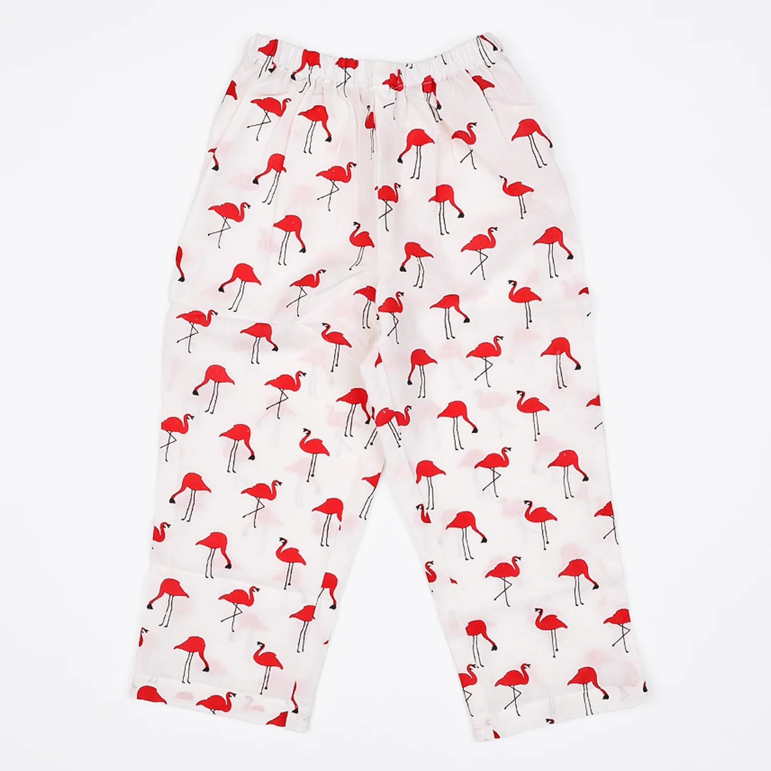 Organic Cotton Unisex Kids Pajama Set Combo | Night Suit | Sleepwear | Red Flamingo - Image 9