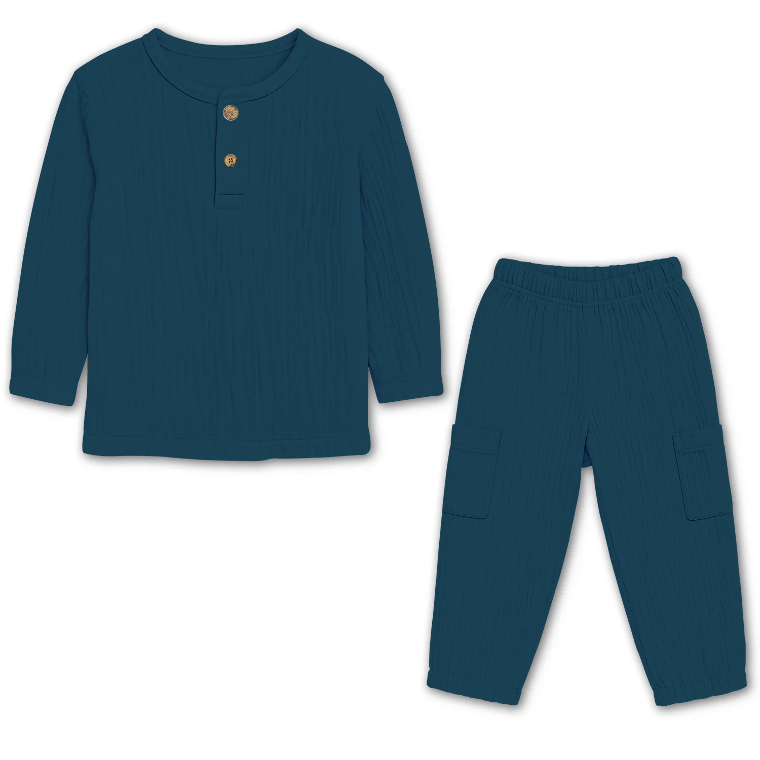 Shirt & Pant Co-ord Set for Kids | Elegant & Comfortable Summer Wear | Organic Cotton Clothing Set | Pack of 1 - Image 6