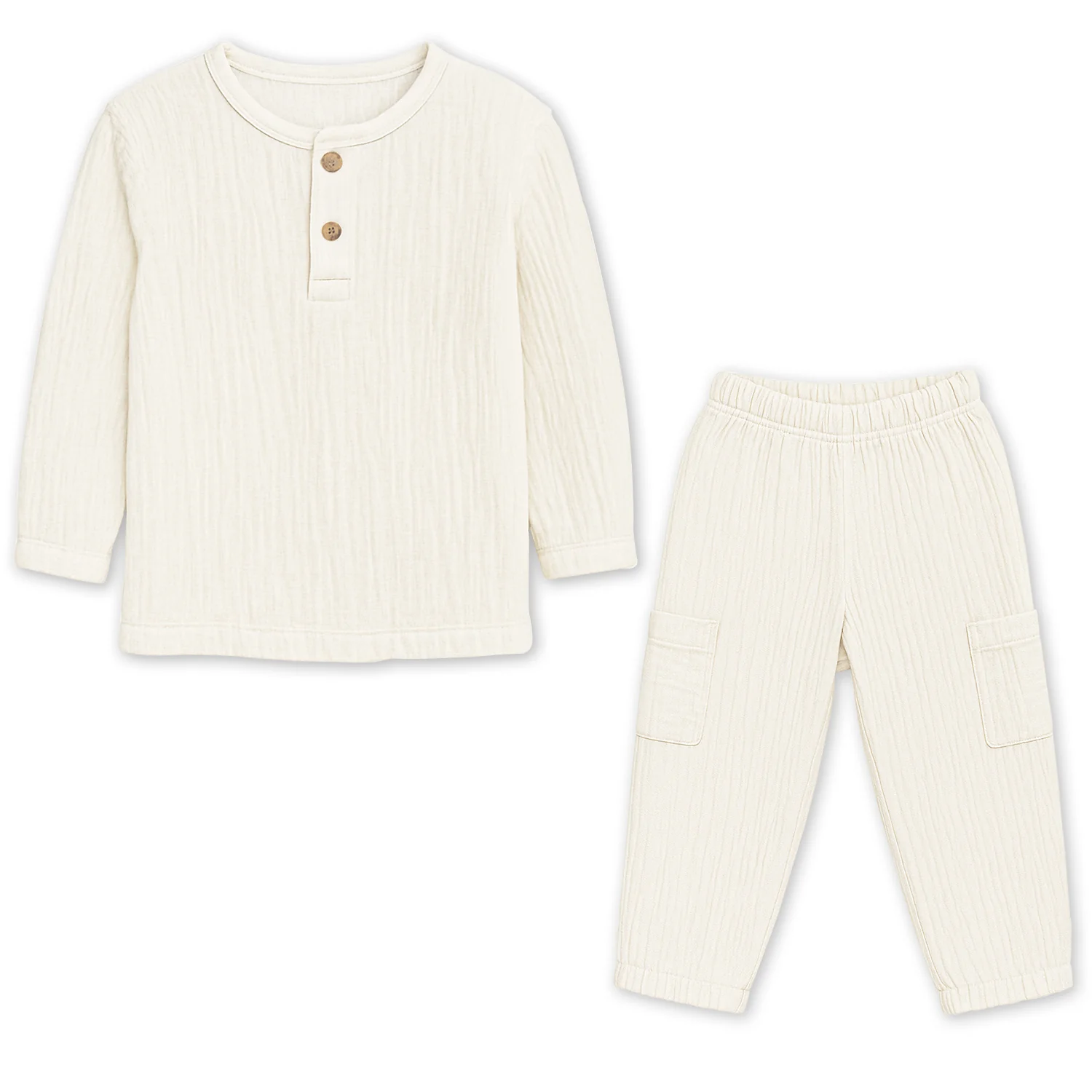 Shirt & Pant Co-ord Set for Kids | Elegant & Comfortable Summer Wear | Organic Cotton Clothing Set | Pack of 1 - Image 8