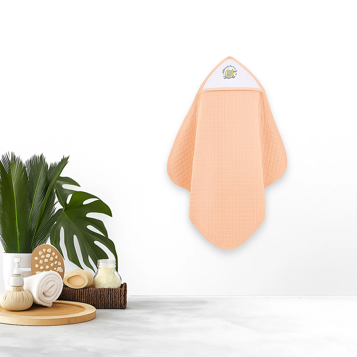 Ultra Soft Cotton Baby Hooded Towel | 70x70 cm | 0-3 Months - Image 6