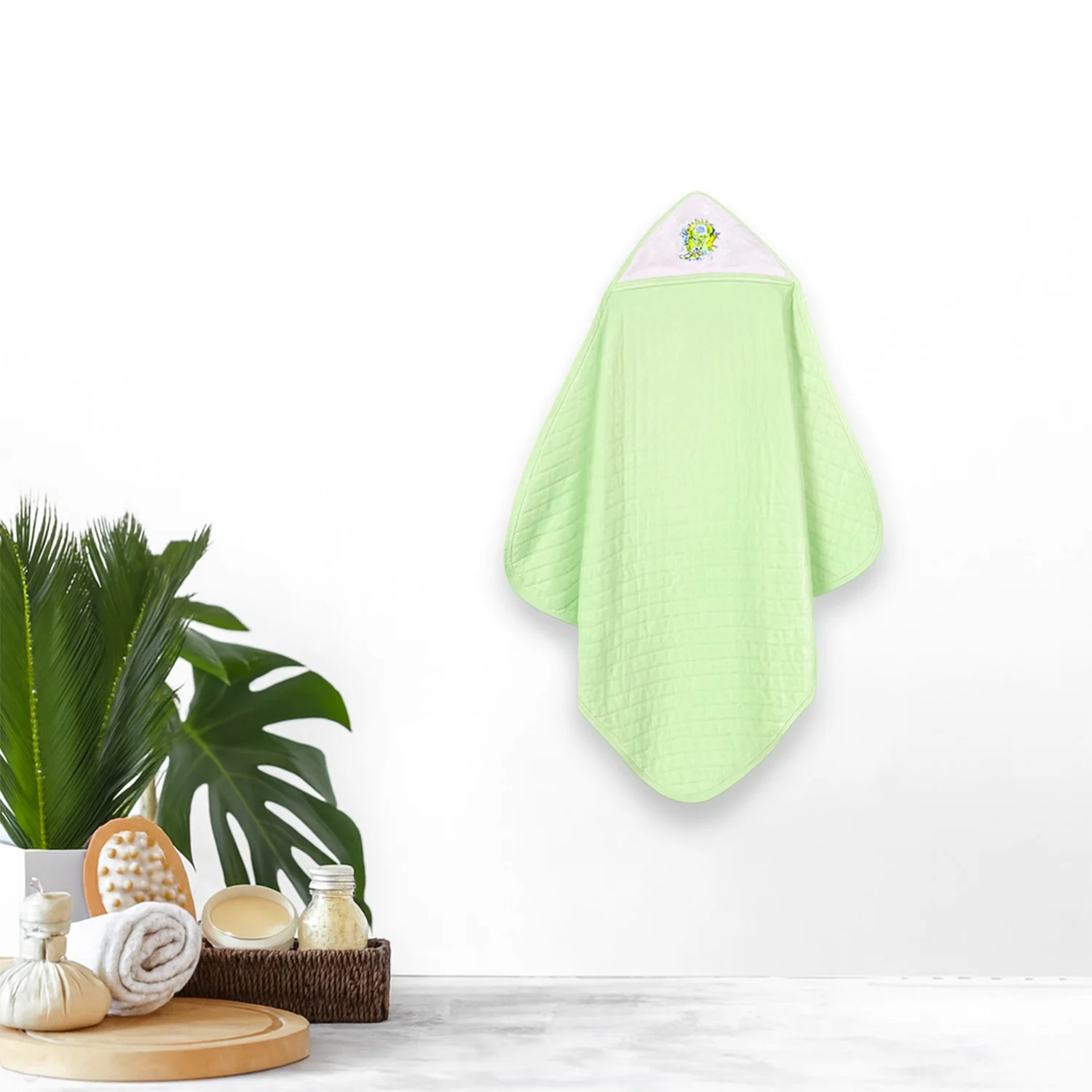 Ultra Soft Cotton Baby Hooded Towel | 70x70 cm | 0-3 Months - Image 7