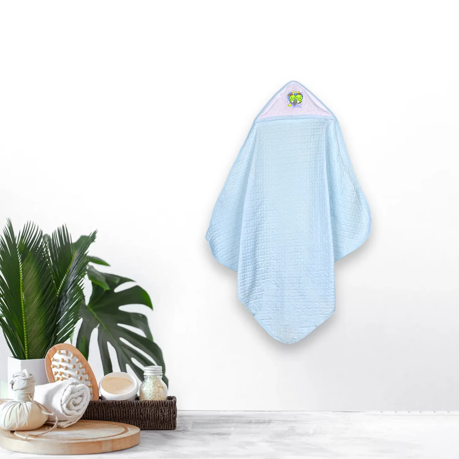 Ultra Soft Cotton Baby Hooded Towel | 70x70 cm | 0-3 Months - Image 8