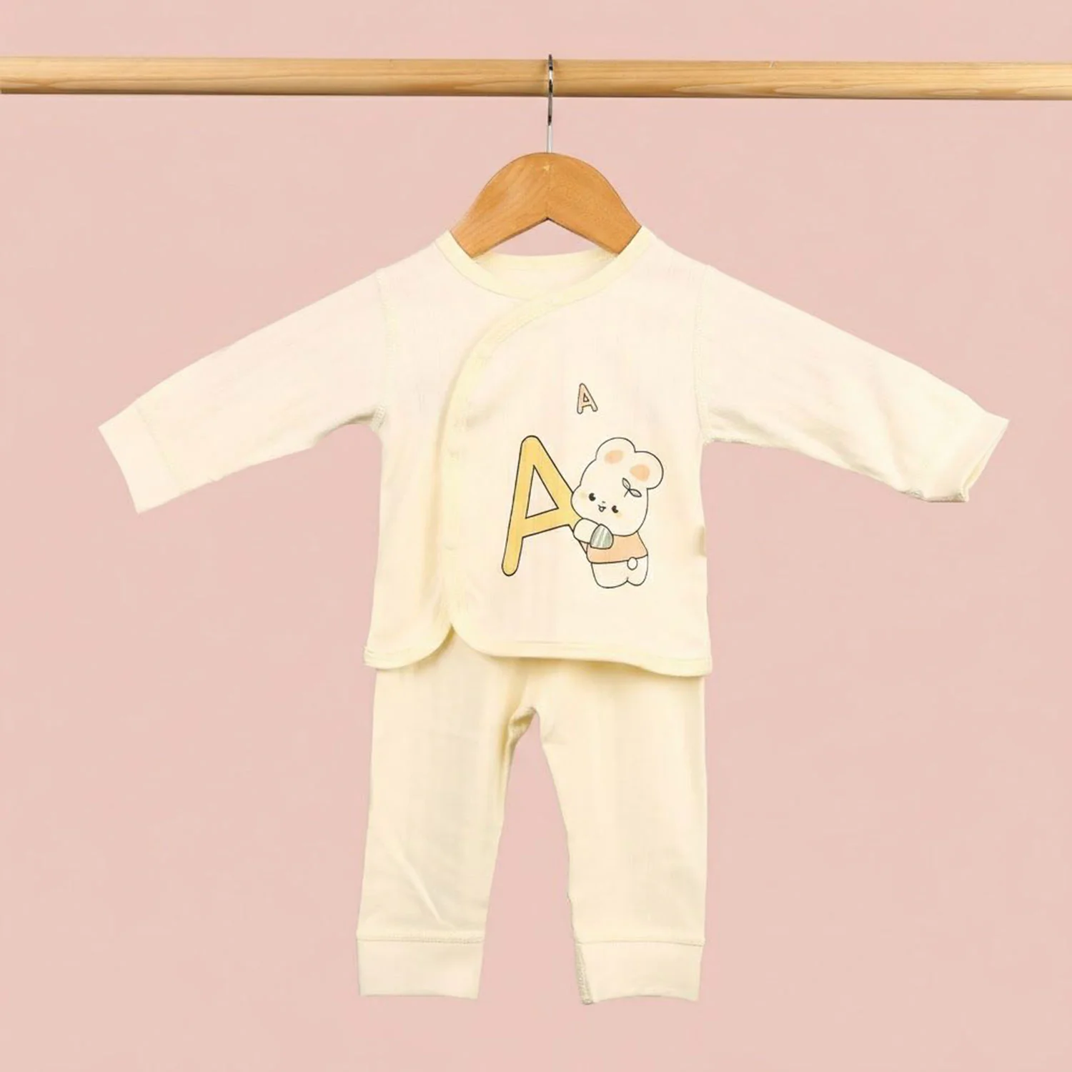 Winter Warm Full Sleeve Co-ord Sets For Baby | Cotton Baby Clothing Set | 0-6 Months | Set of 1 - Image 2