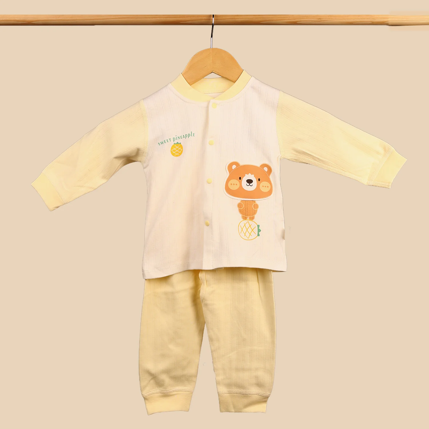Winter Warm Full Sleeve Co-ord Sets For Baby | Cotton Baby Clothing Set | 6-18 Months | Set of 1 - Image 2