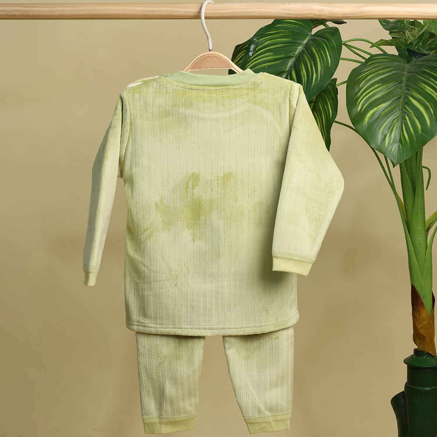 Winter Warm Full Sleeve Co-ord Sets For Baby | Cotton Baby Clothing Set | Pear | Set of 1 - Image 6