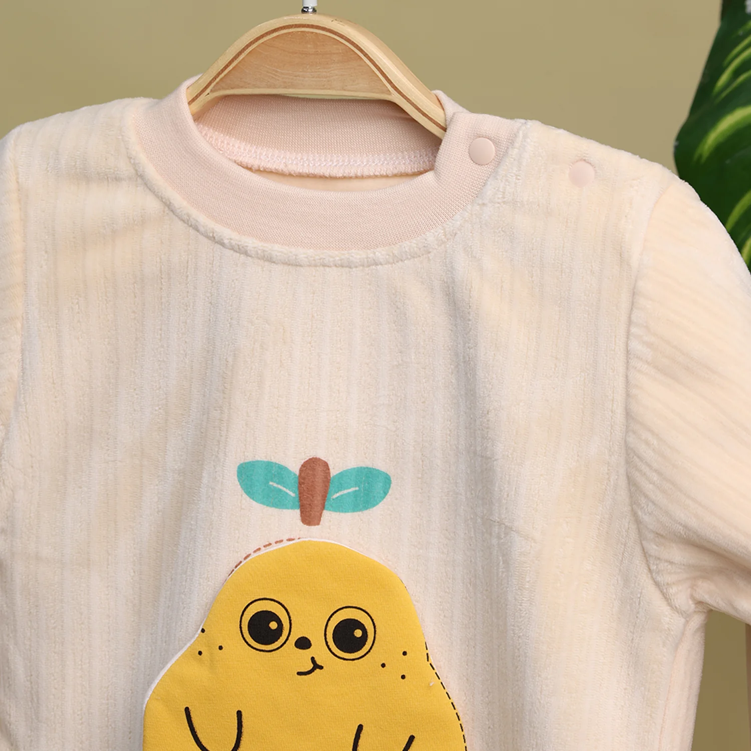 Winter Warm Full Sleeve Co-ord Sets For Baby | Cotton Baby Clothing Set | Pear | Set of 1 - Image 7