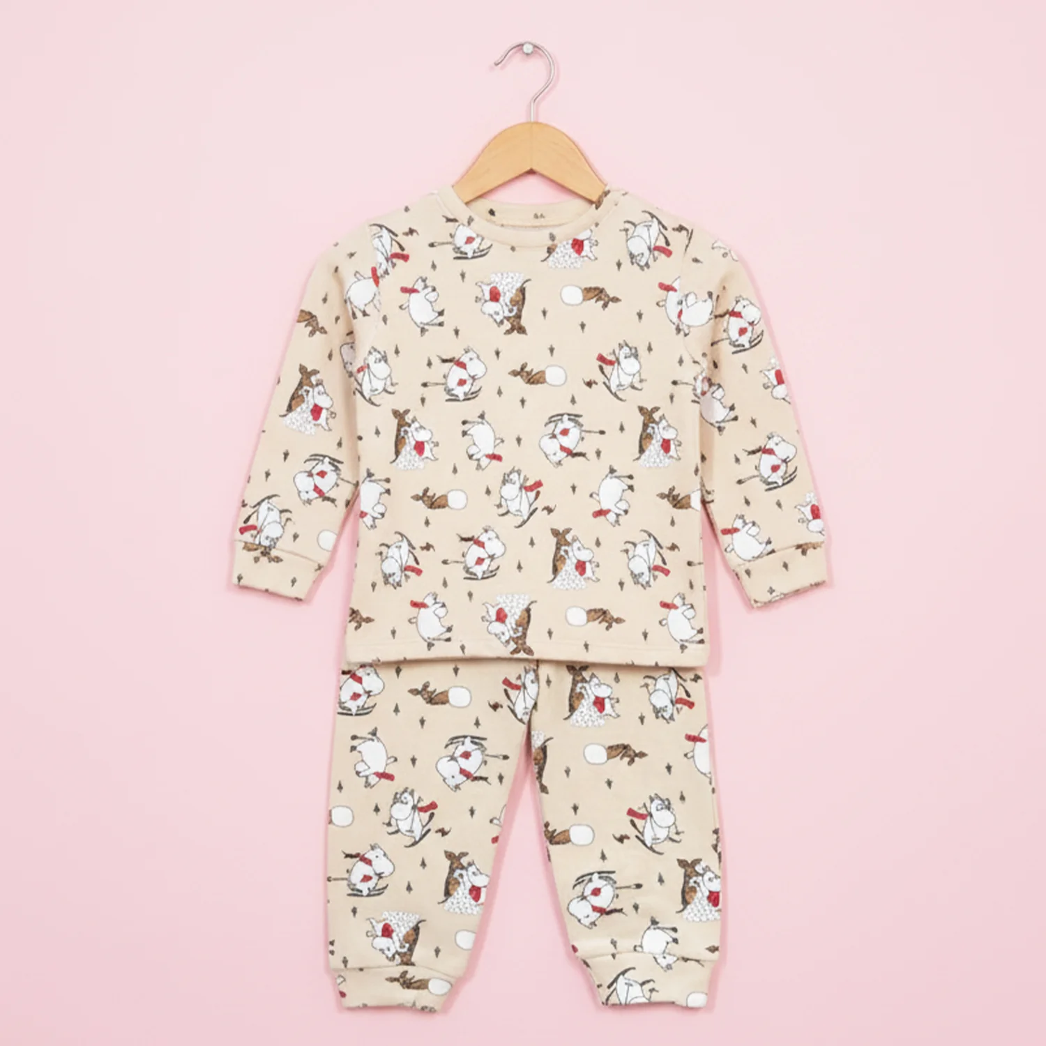 Winter Warm Full Sleeve Co-ord Sets For Baby | Soft & Breathable Organic Cotton Baby Outfit | Baby Dress | 1-3 Years | Polar Bear | Set of 1 - Image 2