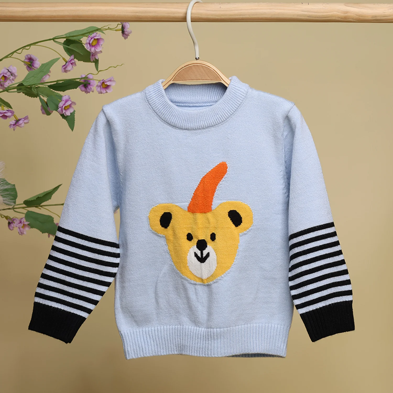 Winter Warm Woollen Full Sleeve Sweater For Baby | Bear | Pack of 1 - Image 5