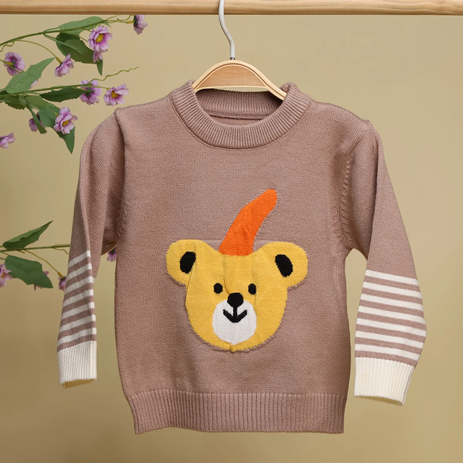 Winter Warm Woollen Full Sleeve Sweater For Baby | Bear | Pack of 1 - Image 6