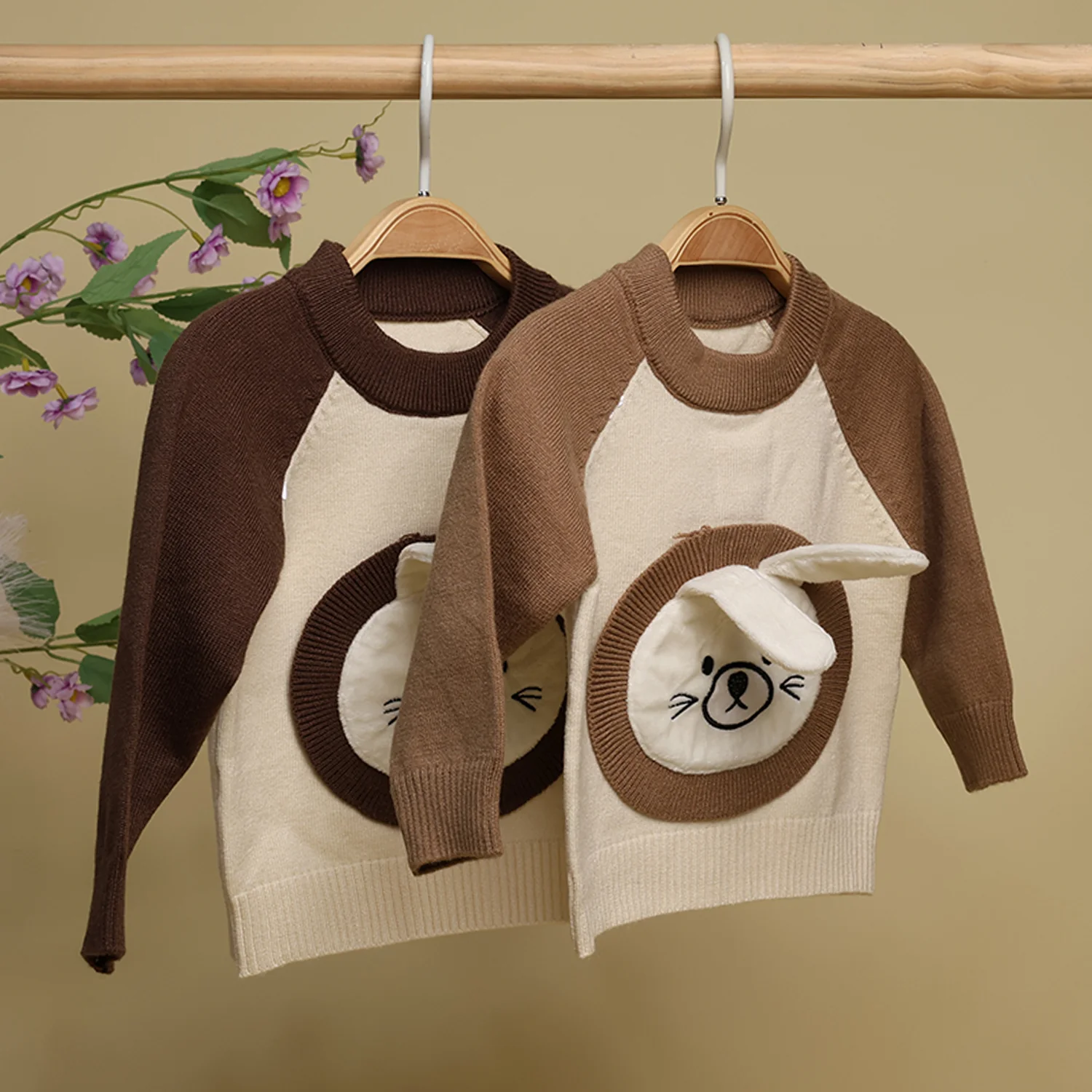 Winter Warm Woollen Full Sleeve Sweater For Baby | Bunny | Pack of 1 - Image 4