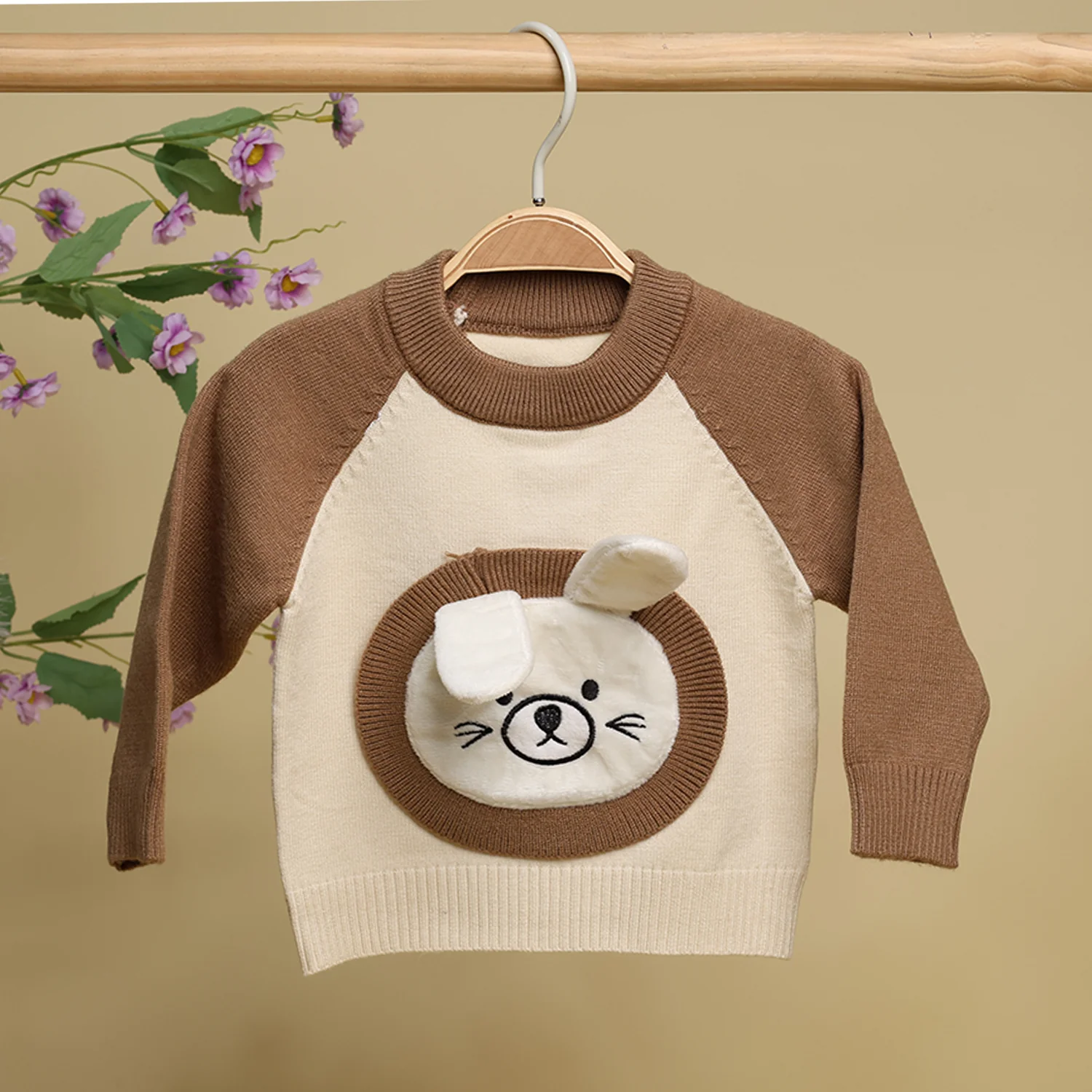 Winter Warm Woollen Full Sleeve Sweater For Baby | Bunny | Pack of 1 - Image 5