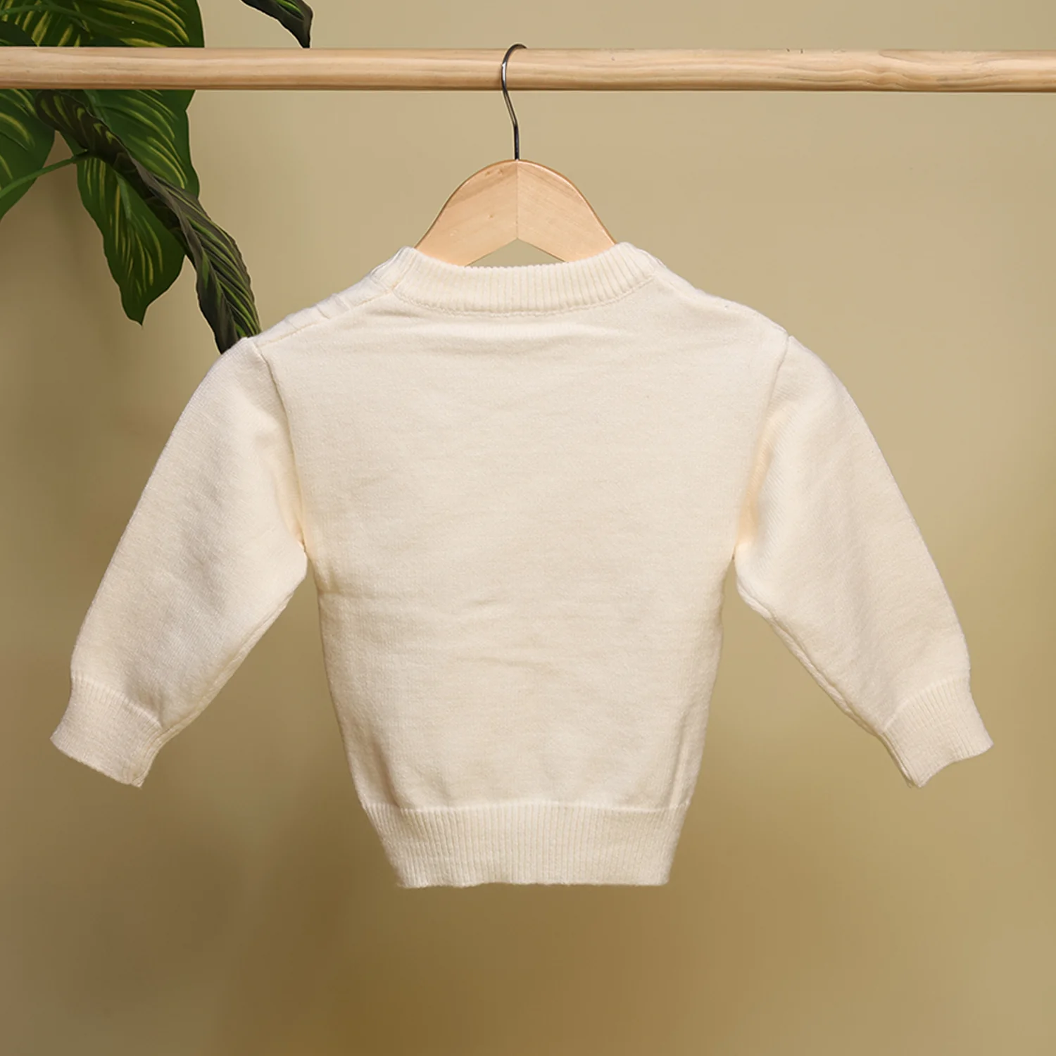 Winter Warm Woollen Full Sleeve Sweater For Baby | Flower | Pack of 1 - Image 7