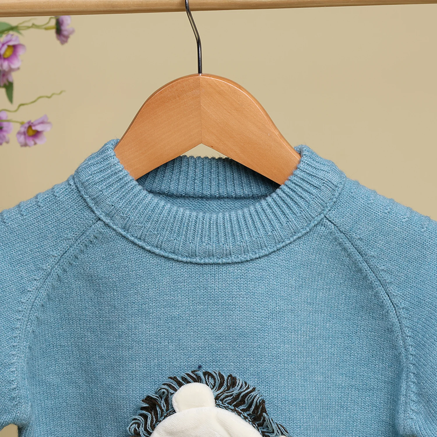 Winter Warm Woollen Full Sleeve Sweater For Baby | Lion | Pack of 1 - Image 7