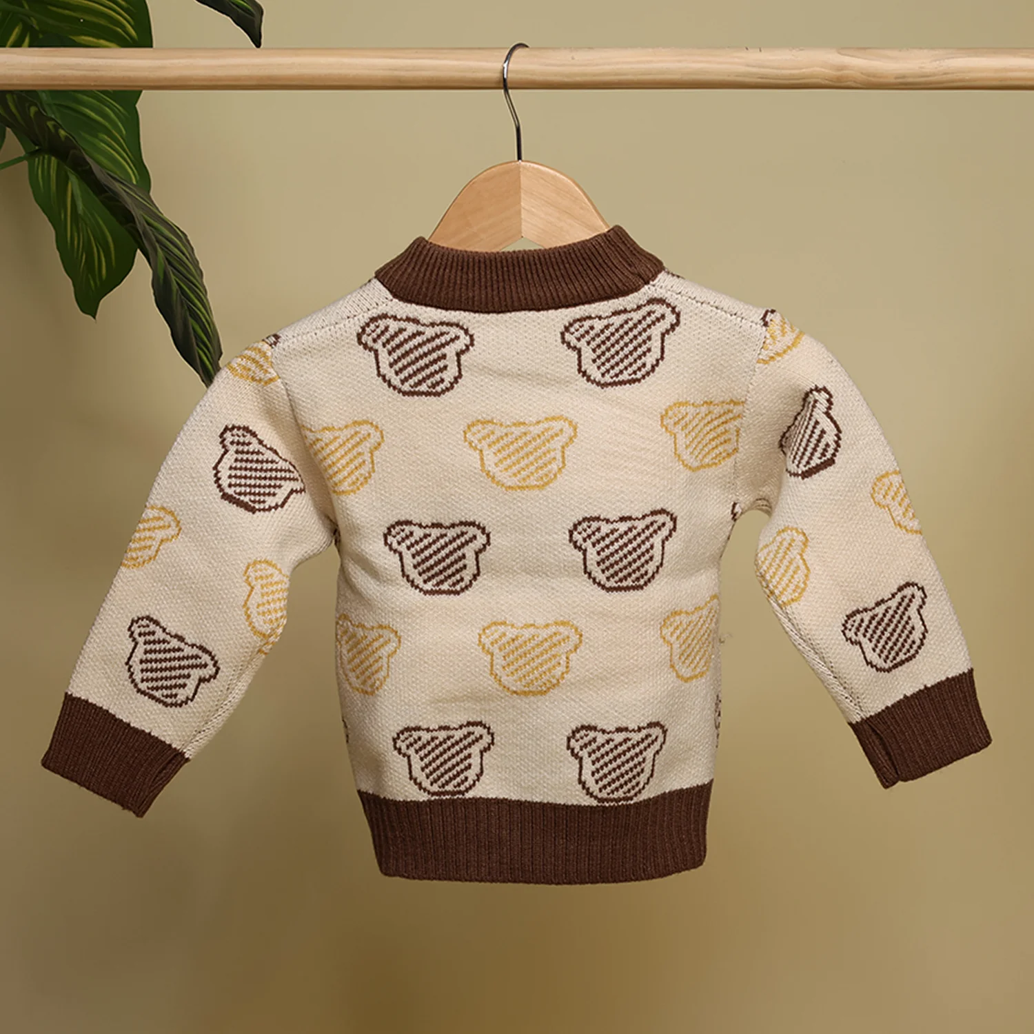 Winter Warm Woollen Full Sleeve Sweater For Baby | Bear | Pack of 1 - Image 7